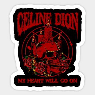 Metal Celine Dion Sticker